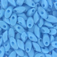 Miyuki long Magatama beads 4x7mm - Opaque turquoise blue LMA-413